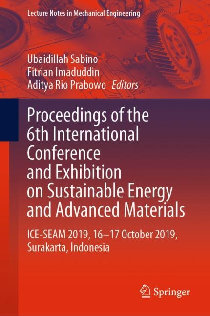 Front cover_Proceedings Of The 6th International Conference And Exhibition On Sustainable Energy And Advanced Materials