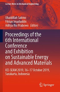 Front cover_Proceedings Of The 6th International Conference And Exhibition On Sustainable Energy And Advanced Materials