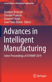 Front cover_Advances In Intelligent Manufacturing