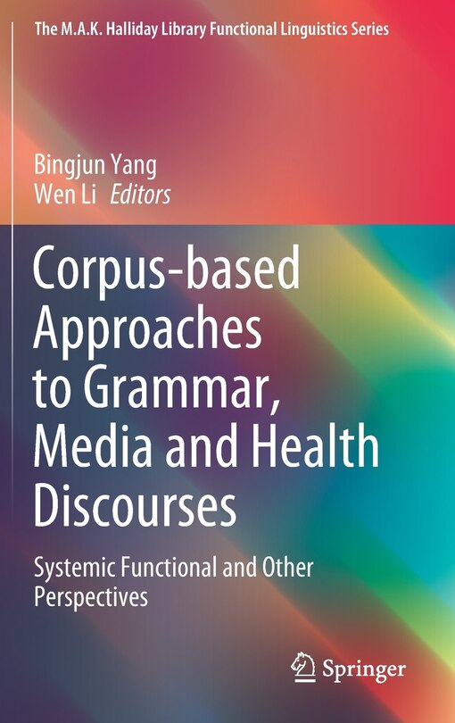 Couverture_Corpus-based Approaches To Grammar, Media And Health Discourses