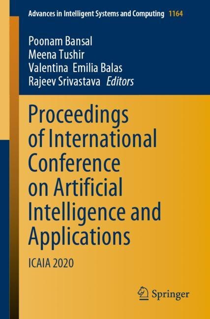 Couverture_Proceedings Of International Conference On Artificial Intelligence And Applications