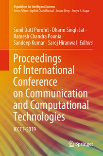 Couverture_Proceedings Of International Conference On Communication And Computational Technologies