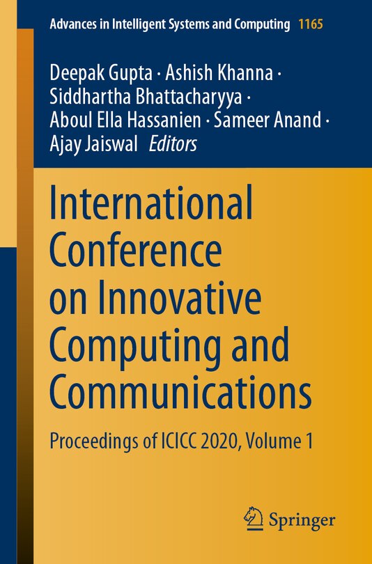 Couverture_International Conference On Innovative Computing And Communications
