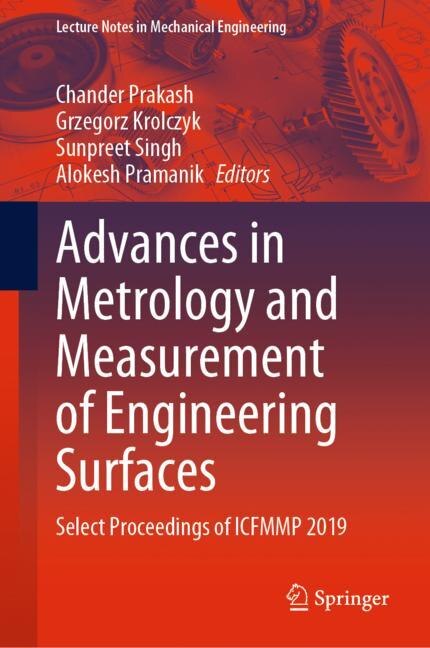 Front cover_Advances In Metrology And Measurement Of Engineering Surfaces