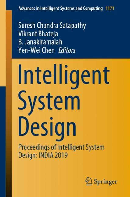 Front cover_Intelligent System Design