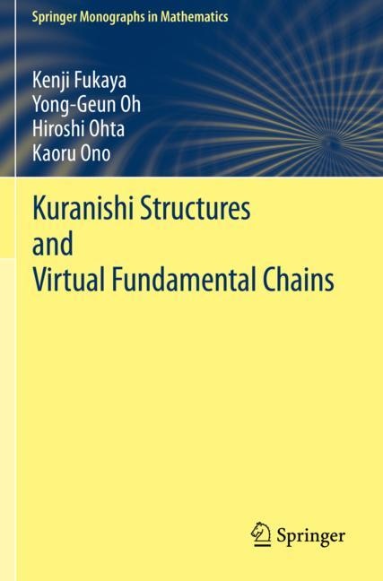 Couverture_Kuranishi Structures And Virtual Fundamental Chains