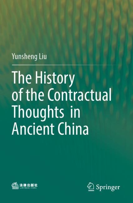 Front cover_The History Of The Contractual Thoughts In Ancient China