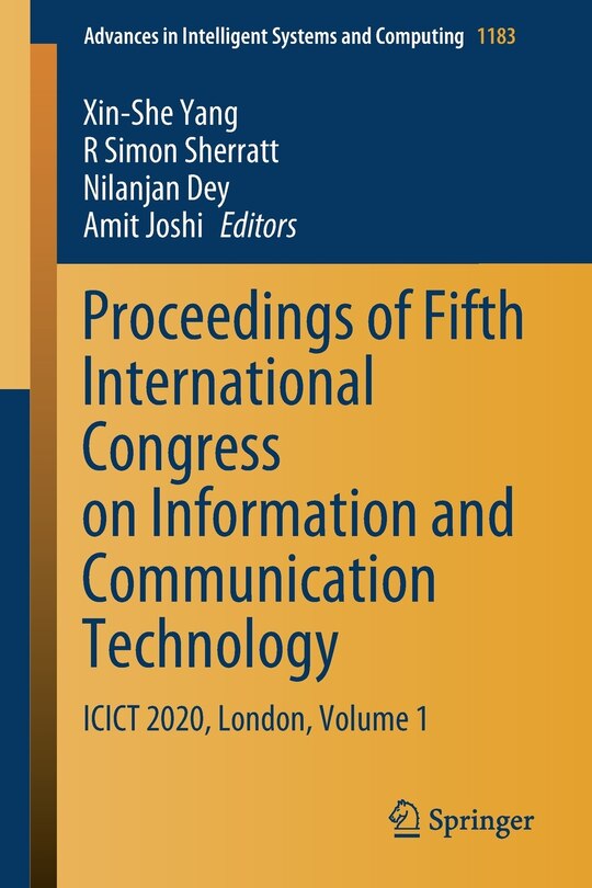 Front cover_Proceedings Of Fifth International Congress On Information And Communication Technology