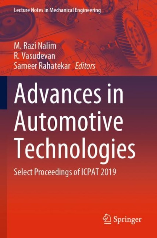 Advances In Automotive Technologies: Select Proceedings Of Icpat 2019