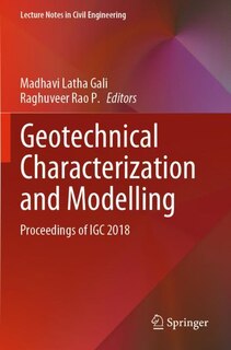 Couverture_Geotechnical Characterization And Modelling