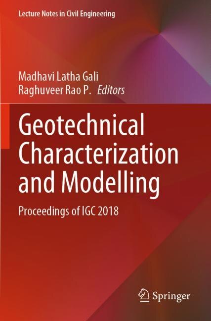 Couverture_Geotechnical Characterization And Modelling