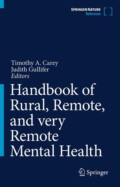 Couverture_Handbook Of Rural, Remote, And Very Remote Mental Health