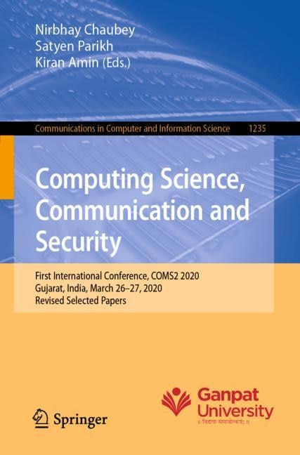 Couverture_Computing Science, Communication and Security