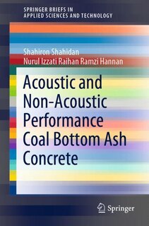 Front cover_Acoustic And Non-acoustic Performance Coal Bottom Ash Concrete