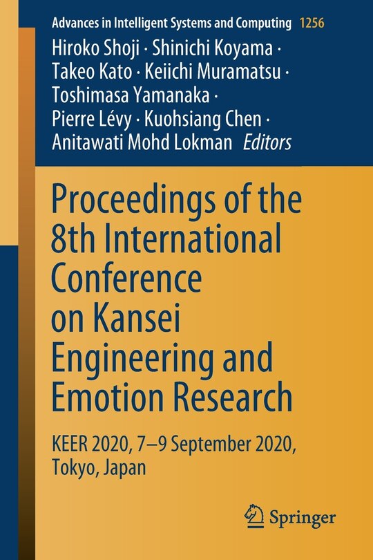 Couverture_Proceedings Of The 8th International Conference On Kansei Engineering And Emotion Research