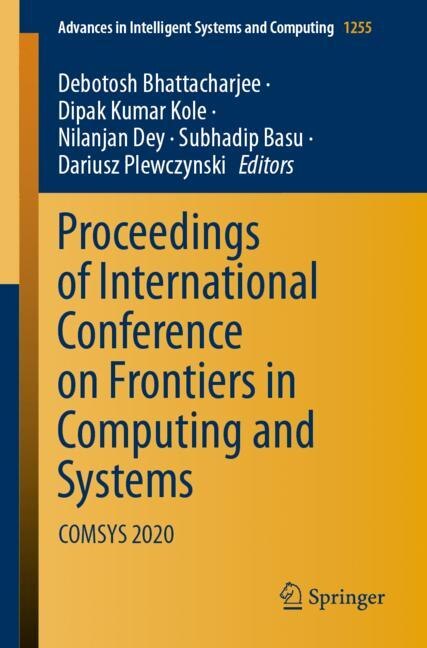 Front cover_Proceedings Of International Conference On Frontiers In Computing And Systems