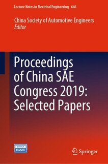 Front cover_Proceedings Of China Sae Congress 2019