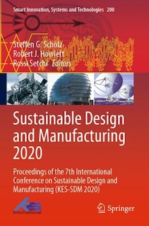 Front cover_Sustainable Design and Manufacturing 2020