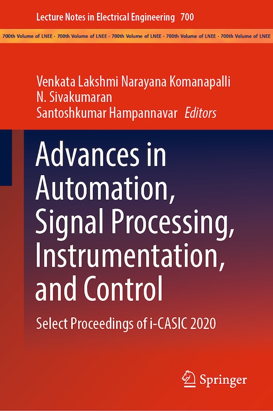 Front cover_Advances In Automation, Signal Processing, Instrumentation, And Control