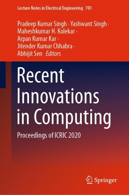 Front cover_Recent Innovations In Computing
