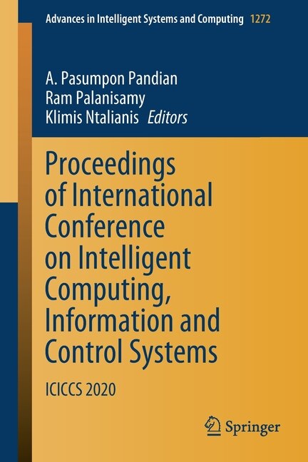 Couverture_Proceedings Of International Conference On Intelligent Computing, Information And Control Systems