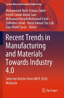 Couverture_Recent Trends In Manufacturing And Materials Towards Industry 4.0