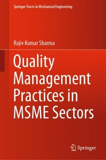 Front cover_Quality Management Practices In Msme Sectors