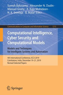 Front cover_Computational Intelligence, Cyber Security and Computational Models. Models and Techniques for Intelligent Systems and Automation