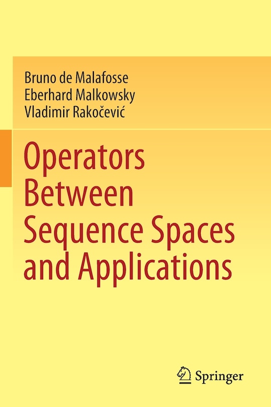Couverture_Operators Between Sequence Spaces And Applications