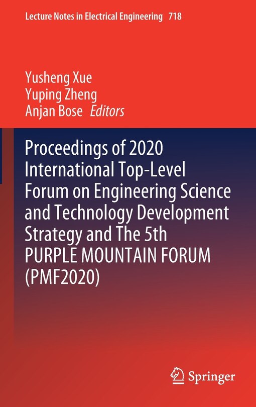 Couverture_Proceedings Of 2020 International Top-level Forum On Engineering Science And Technology Development Strategy And The 5th Purple Mountain Forum (pmf2020)