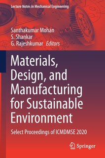 Front cover_Materials, Design, And Manufacturing For Sustainable Environment