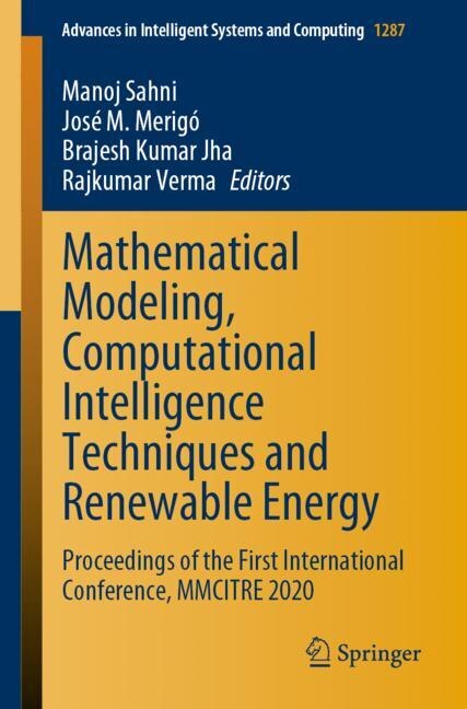 Couverture_Mathematical Modeling, Computational Intelligence Techniques And Renewable Energy