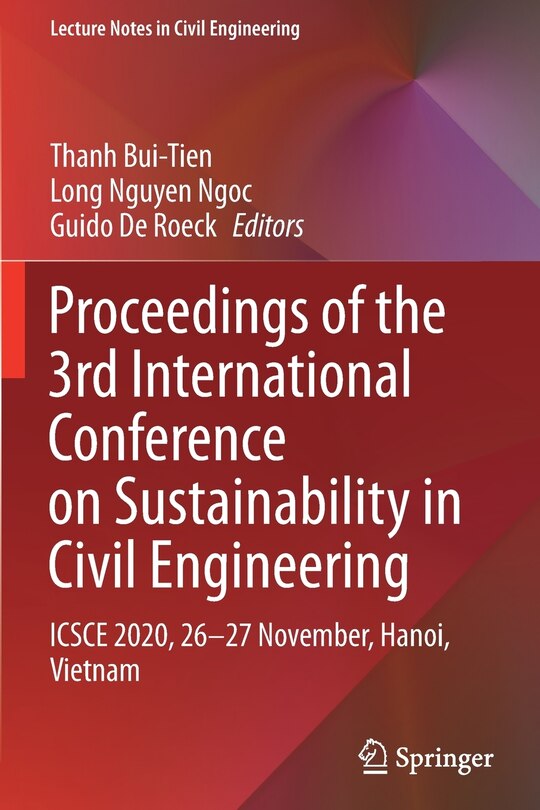 Couverture_Proceedings of the 3rd International Conference on Sustainability in Civil Engineering
