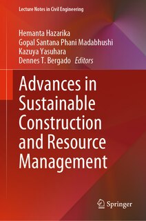 Couverture_Advances In Sustainable Construction And Resource Management