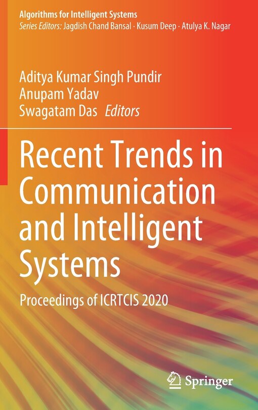 Couverture_Recent Trends in Communication and Intelligent Systems