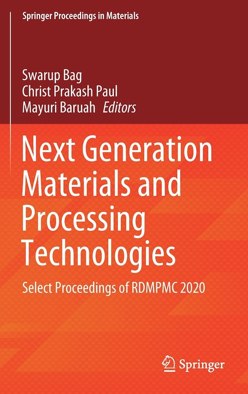 Front cover_Next Generation Materials and Processing Technologies