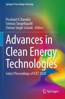 Front cover_Advances in Clean Energy Technologies