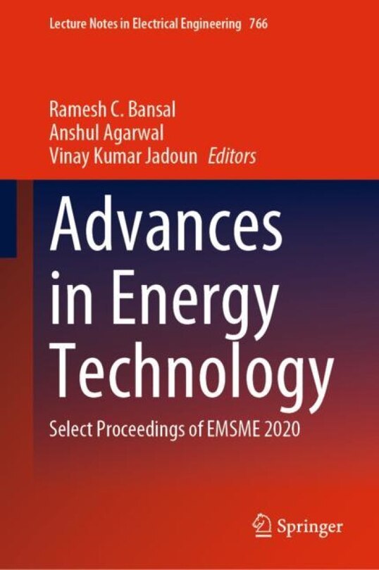 Front cover_Advances in Energy Technology