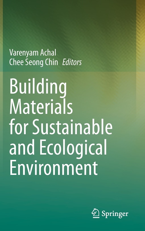Couverture_Building Materials For Sustainable And Ecological Environment