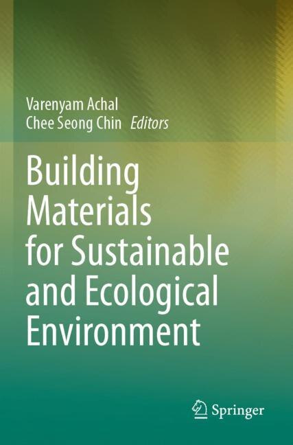 Front cover_Building Materials for Sustainable and Ecological Environment