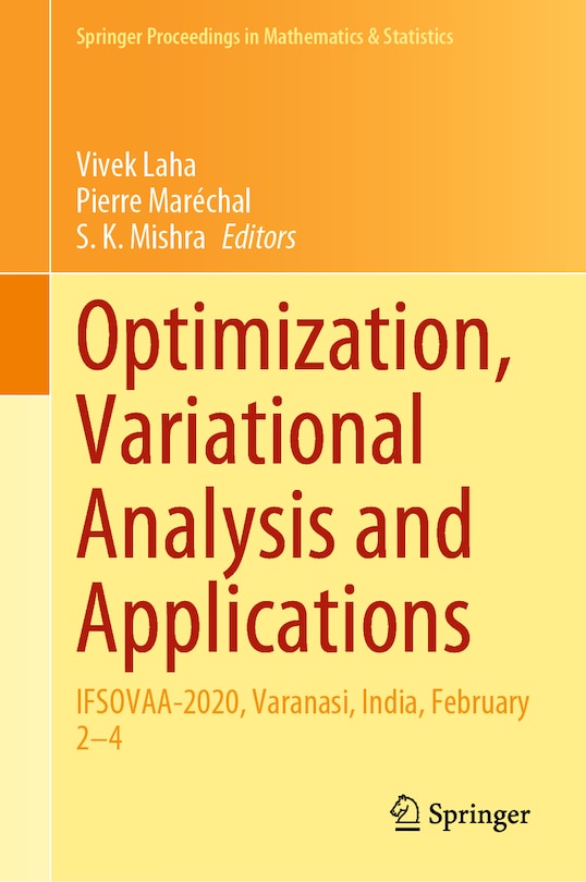 Front cover_Optimization, Variational Analysis And Applications