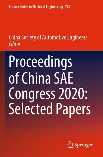 Front cover_Proceedings of China SAE Congress 2020