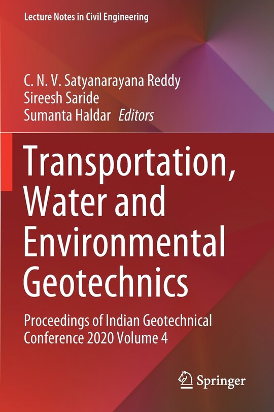 Front cover_Transportation, Water and Environmental Geotechnics