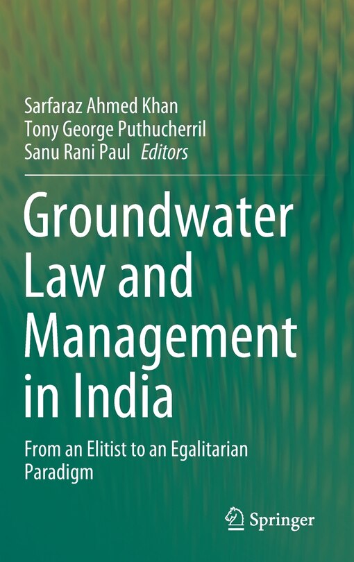 Front cover_Groundwater Law And Management In India