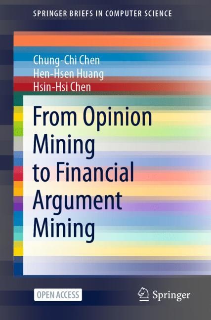 Front cover_From Opinion Mining To Financial Argument Mining