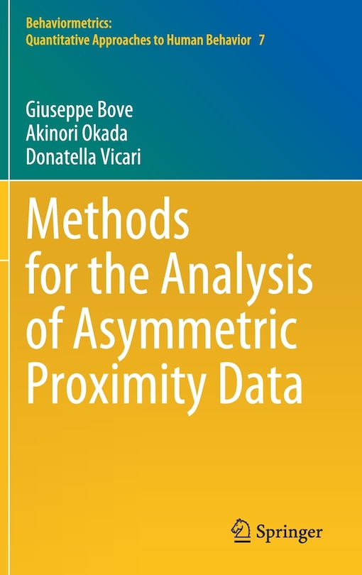 Front cover_Methods For The Analysis Of Asymmetric Proximity Data