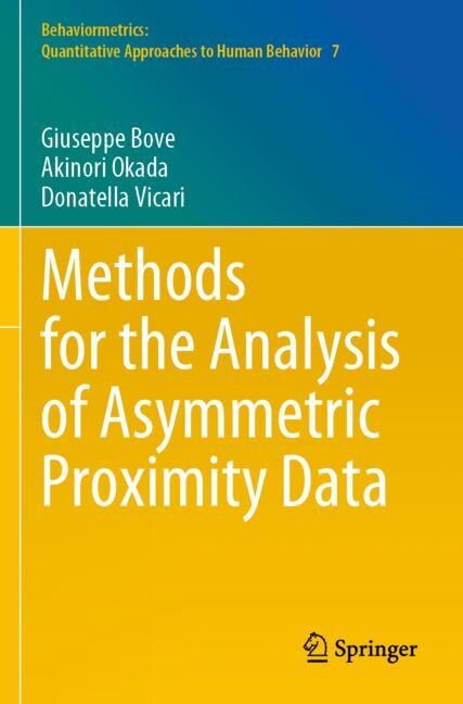 Front cover_Methods for the Analysis of Asymmetric Proximity Data