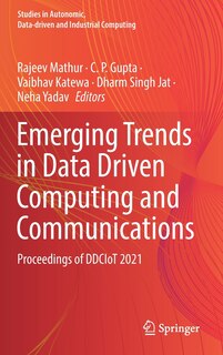 Couverture_Emerging Trends In Data Driven Computing And Communications
