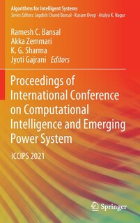 Couverture_Proceedings Of International Conference On Computational Intelligence And Emerging Power System
