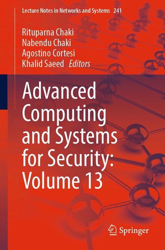 Front cover_Advanced Computing And Systems For Security